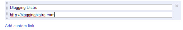 Contributor to custom link