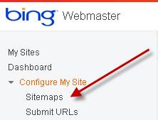 Bing Webmaster Tools - Sitemaps