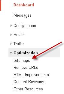 Google Webmaster Tools - Sitemaps