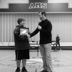 Matt Morgan Giving Build It Sponsorship to Local Middle School Boy Matt Morgan Giving Build It Sponsorship to Local Middle School Boy