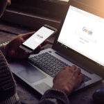 Google on Phone and Laptop