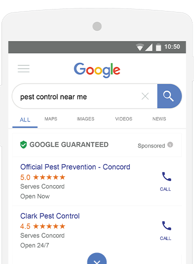 Local Service Ads search results mobile and desktop