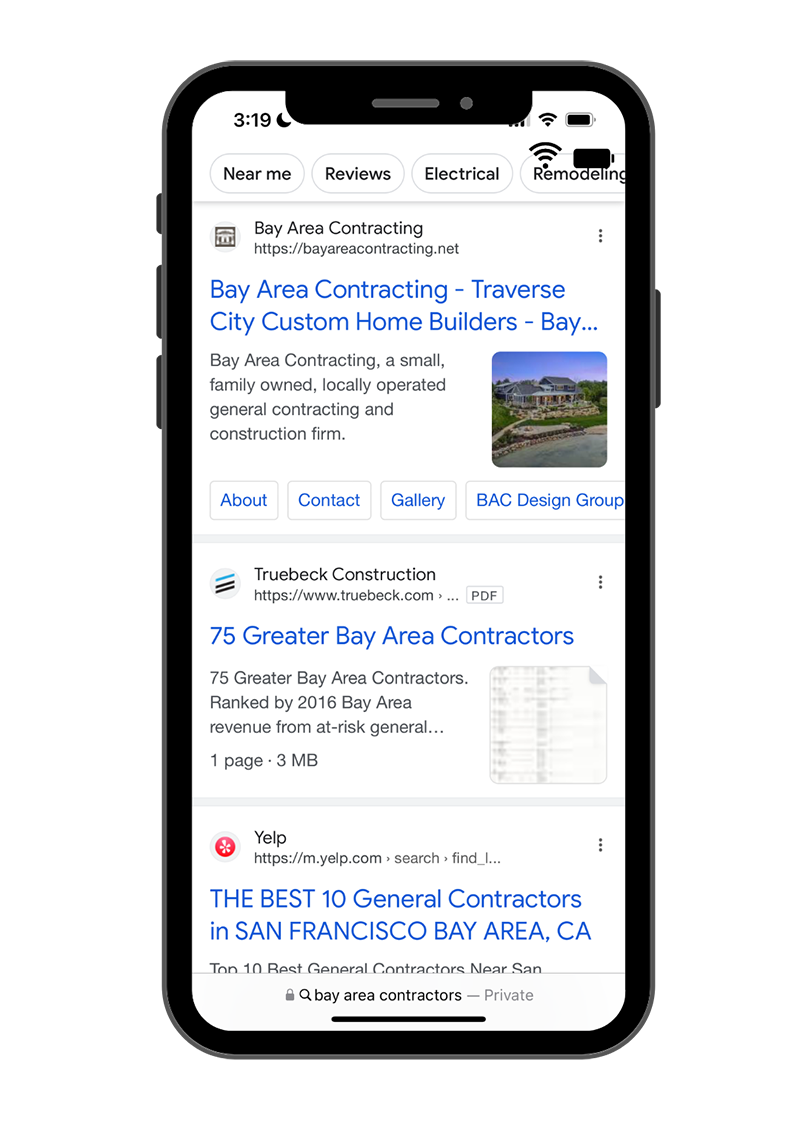 Local SEO for Bay Area Contractors