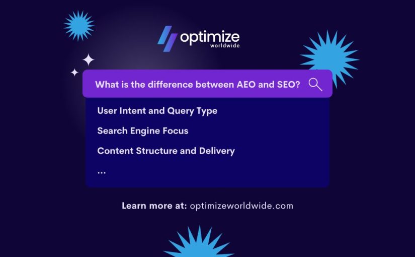 What is the difference between AEO and SEO?